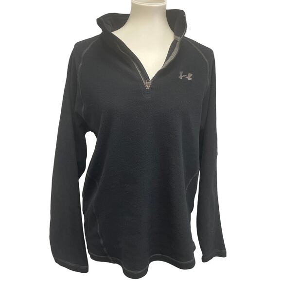 Under Amour Mens Large 100% Polyester Long Sleeve Quarter Zip Pullover Jacket - Picture 1 of 5